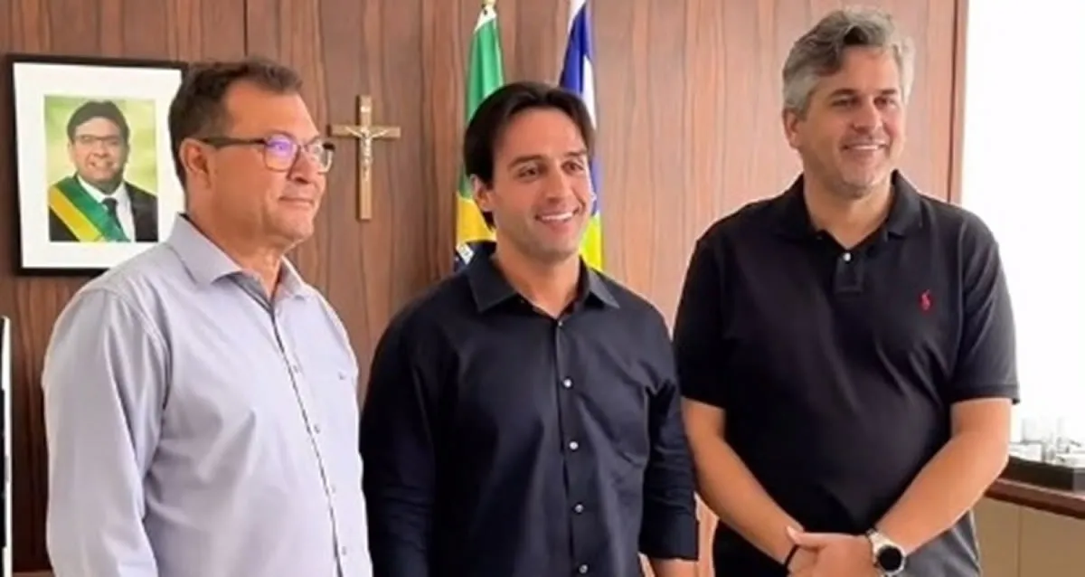 Vereador Chaguinha (PSB), Flávio Nogueira Júnior e Dr. Pablo Santos