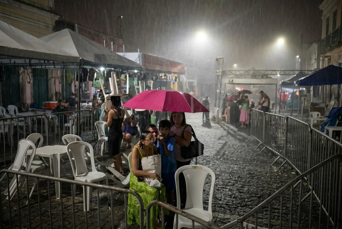 Chuva forte adiou apresentação para sexta(3) às 15 horas