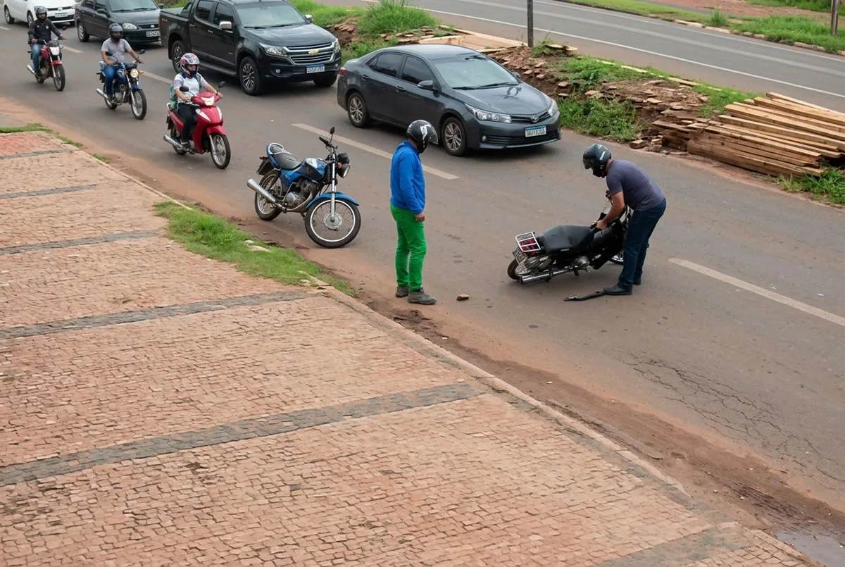 Acidente no bairro Bomba, em Picos - Foto: Divulgação