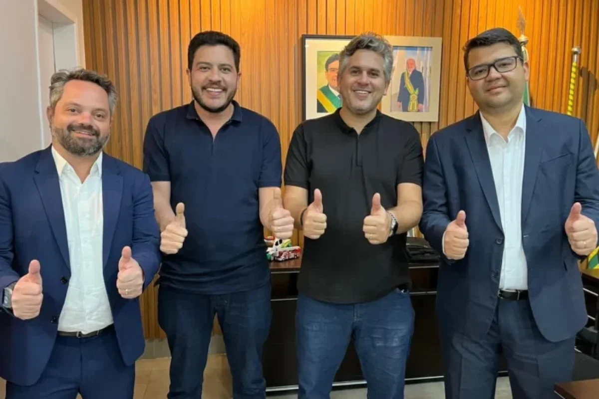 MArcelo Noleto, Deputado Jadiel Alencar, Dr, Pablo Santos e Secretário de Segurança, Chico Lucas