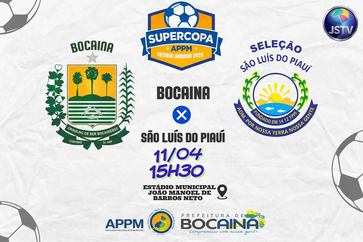 Bocaina estreia dia 11 na Supercopa APPM 2026 contra São Luís do Piauí Bocaina estreia dia 11 na Supercopa APPM 2026 contra São Luís do Piauí