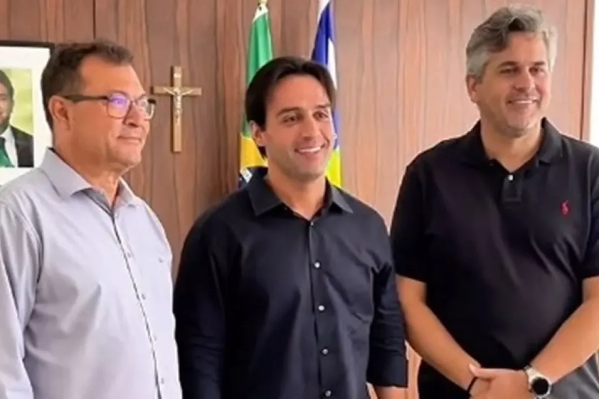 Vereador Chaguinha (PSB), Flávio Nogueira Júnior e Dr. Pablo Santos