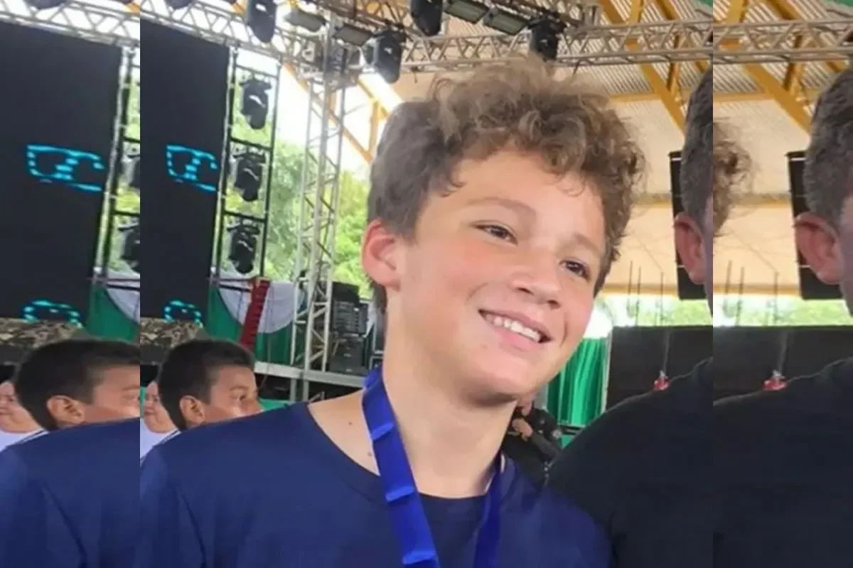 Jorge Gabriel, adolescente de 13 anos que foi raptado na noite de quinta-feira (26)